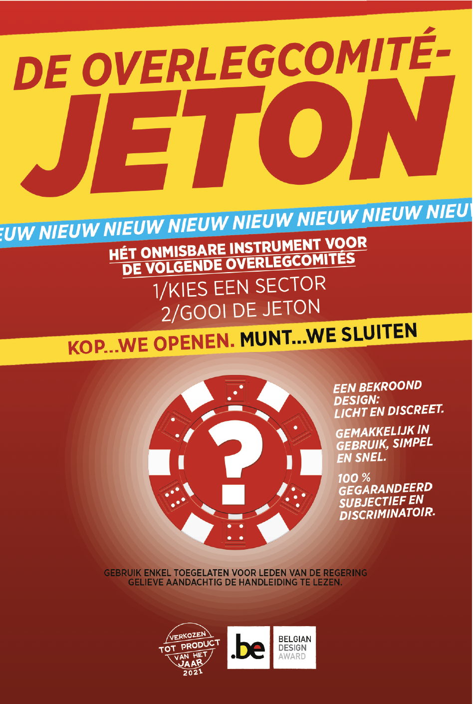 KOP OF MUNT: werp uw jeton en ontdek welke sectoren binnenkort zullen moeten sluiten
