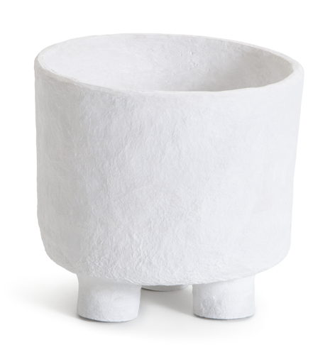 Habitat Recycled Cotton Mache Planter - White, £14