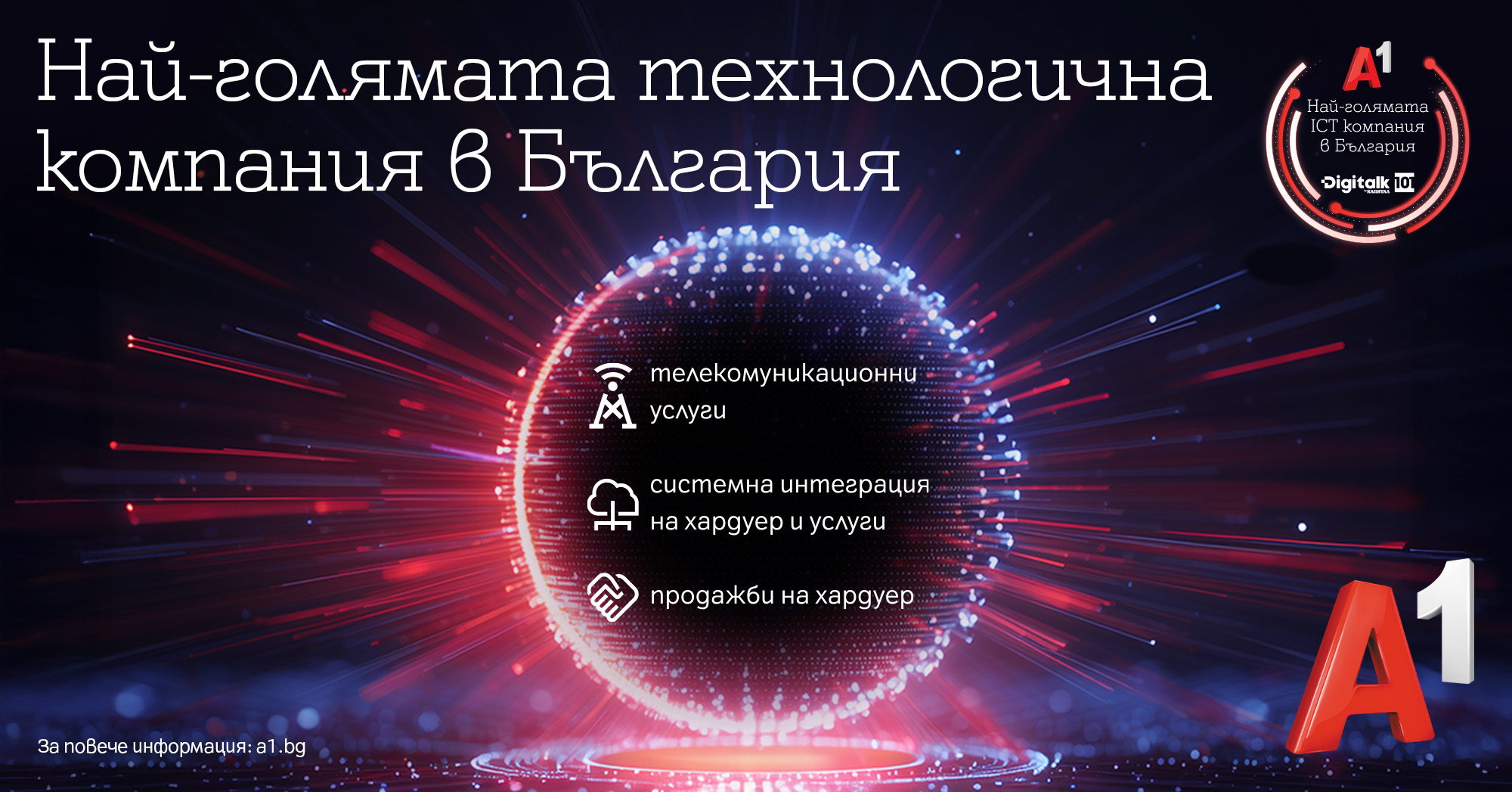 А1 е най-голямата технологична компания в страната 
