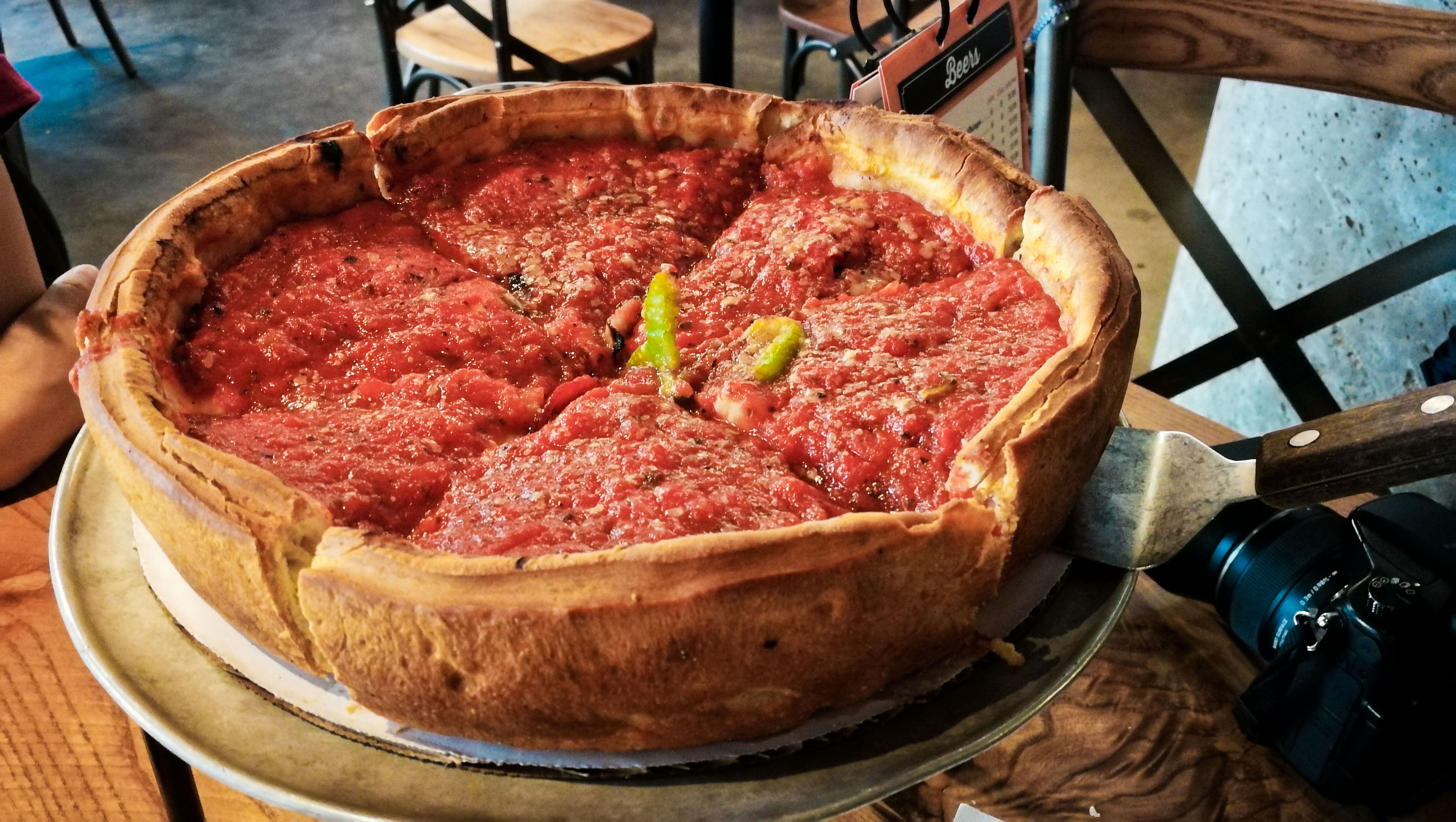 Restaurante Giordano's, en Rosemont