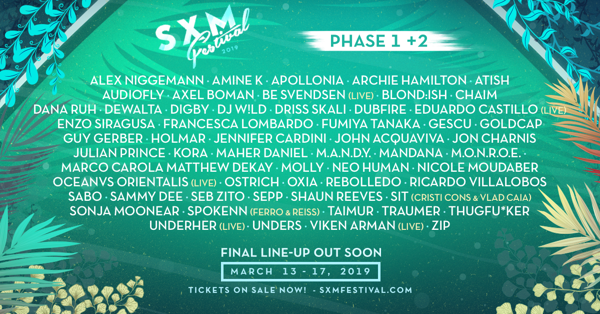 SXM Festival Announces Phase 2 Lineup Announce for March 13-17 Event