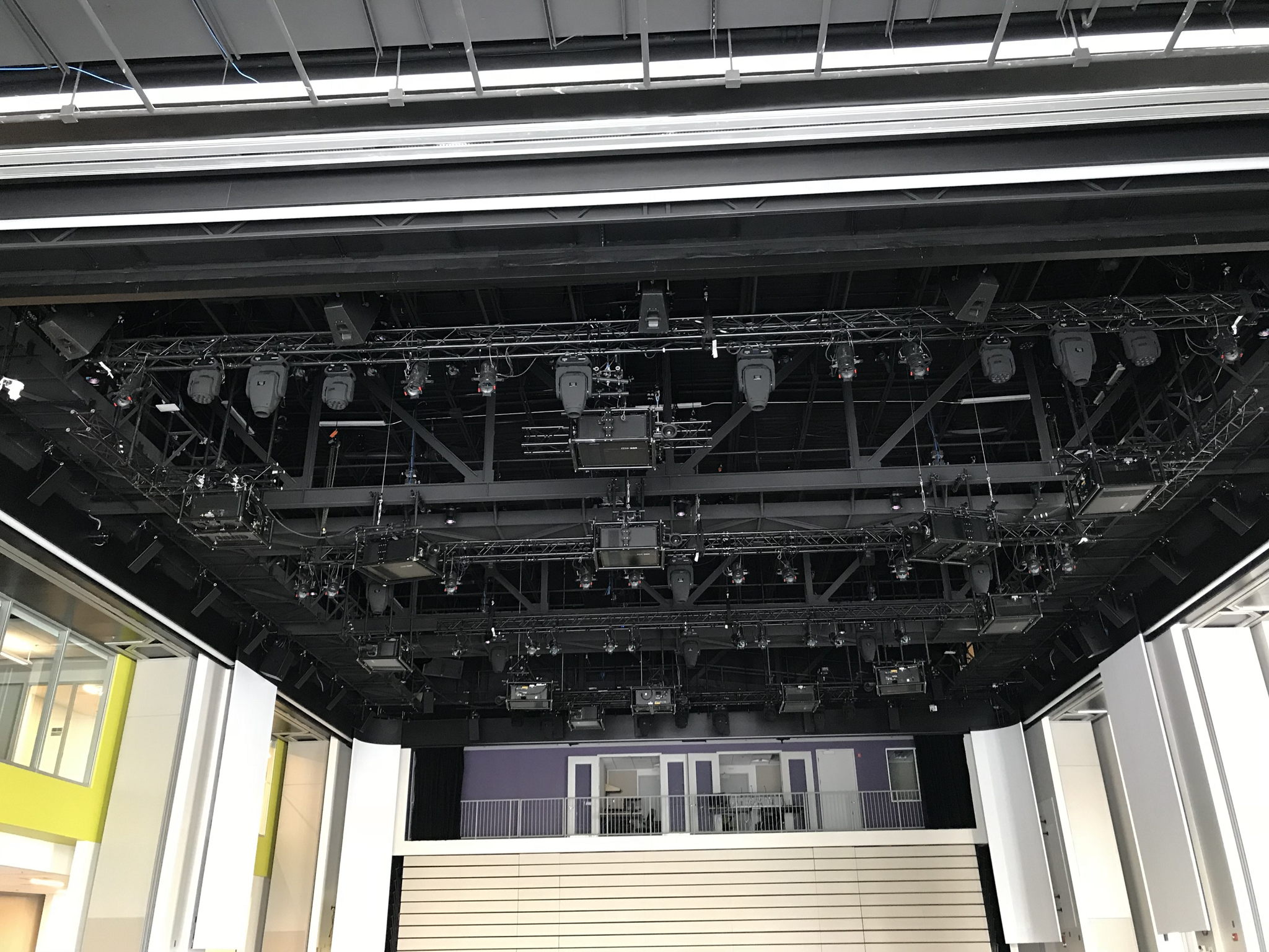 La Cité’s new Excentricité building features close to 50 loudspeakers for the immersive audio experience. Digital 6000 was the microphone system of choice to keep feedback to a minimum
(Image courtesy of La Cité Collégiale) La Cité’s new Excentricité building features close to 50 loudspeakers for the immersive audio experience. Digital 6000 was the microphone system of choice to keep feedback to a minimum
(Image courtesy of La Cité Collégiale)