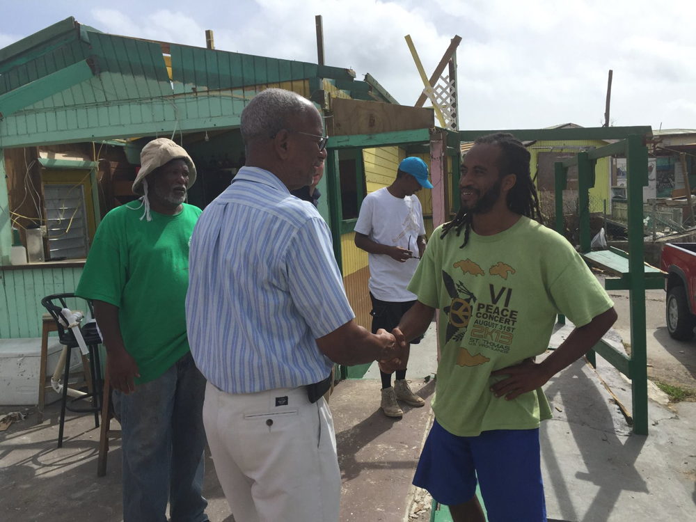 Premier Smith conducts assessment tour on Virgin Gorda.