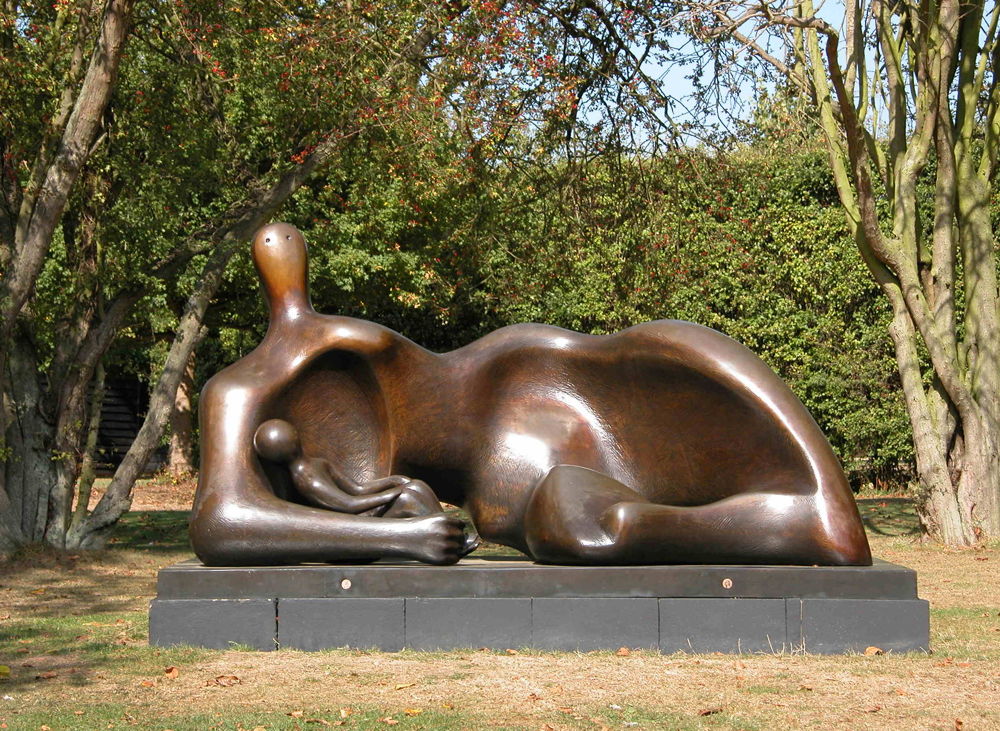 Draped Reclining Mother and Baby (1983) c Henry Moore Foundation