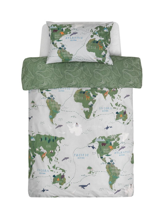 Habitat Kids Explore World Map Bed Set Single, £18