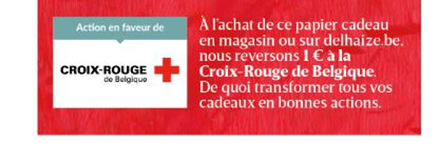 Delhaize, nouveau partenaire long-terme de la Croix-Rouge de Belgique