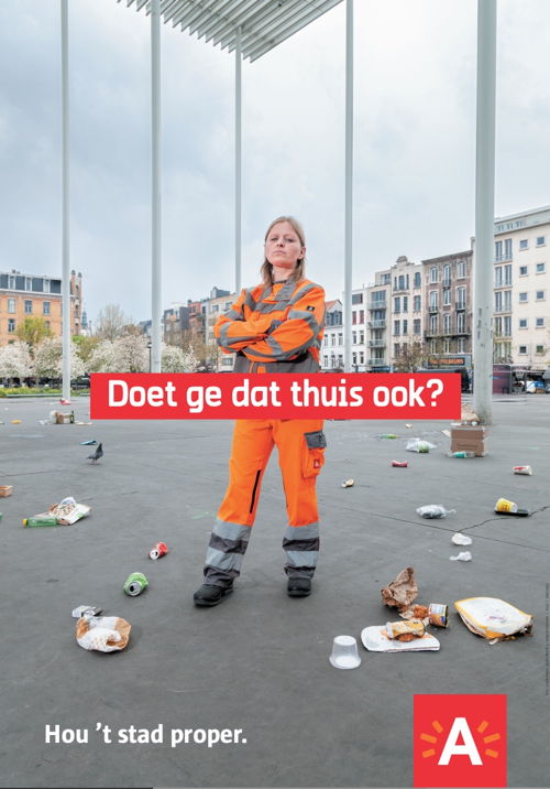 Campagnebeeld Propere Stad © stad Antwerpen