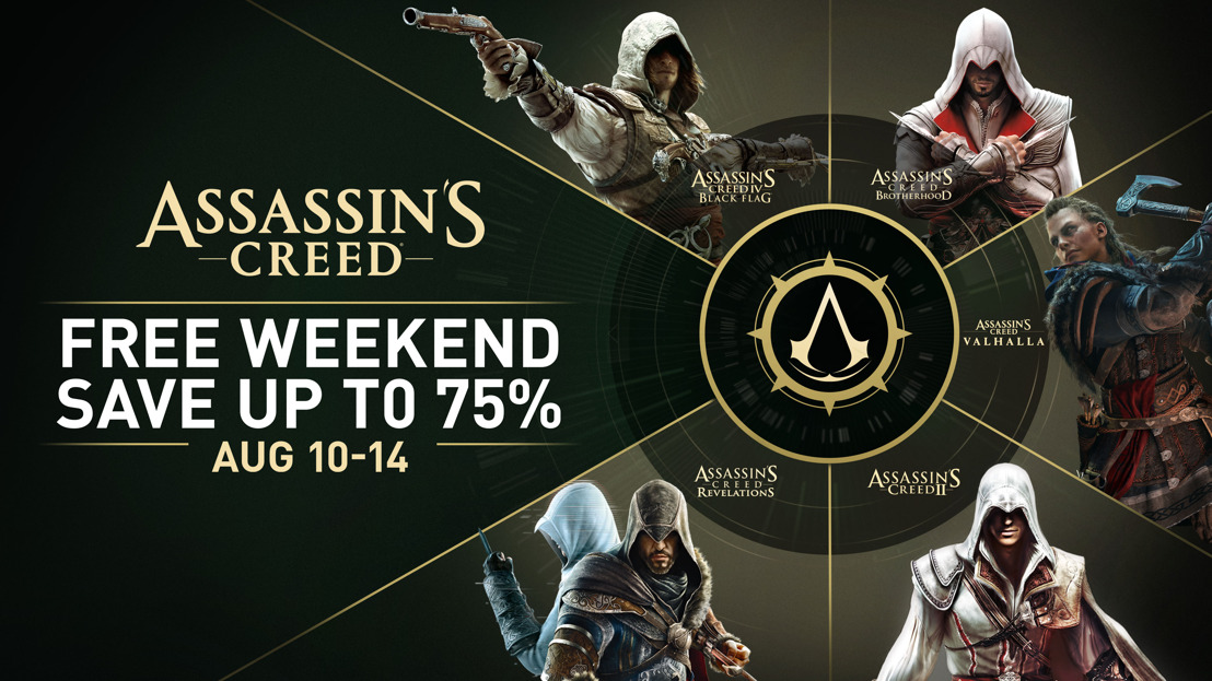 Dieses Wochenende können ausgewählte Spiele der Assassin’s Creed®-Reihe kostenlos gespielt werden!