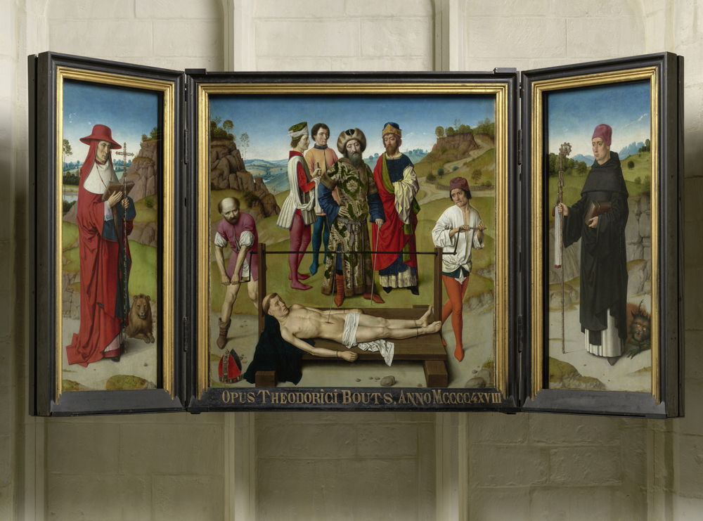 Triptiek met de Marteling van de Heilige Erasmus van Dieric Bouts (c) www.lukasweb.be - Art in Flanders vzw, foto: Dominique Provost