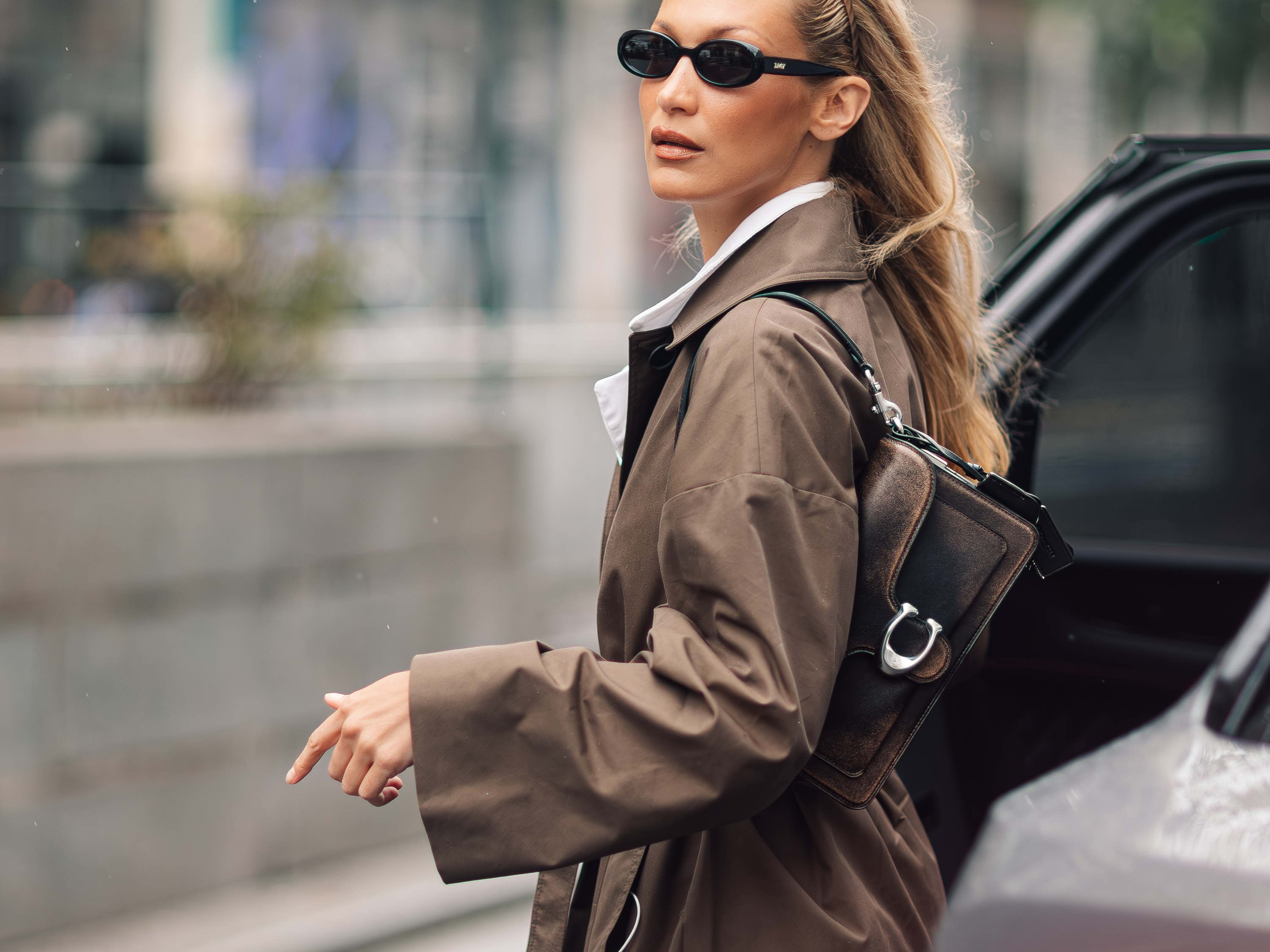 Bella Hadid viste Coach