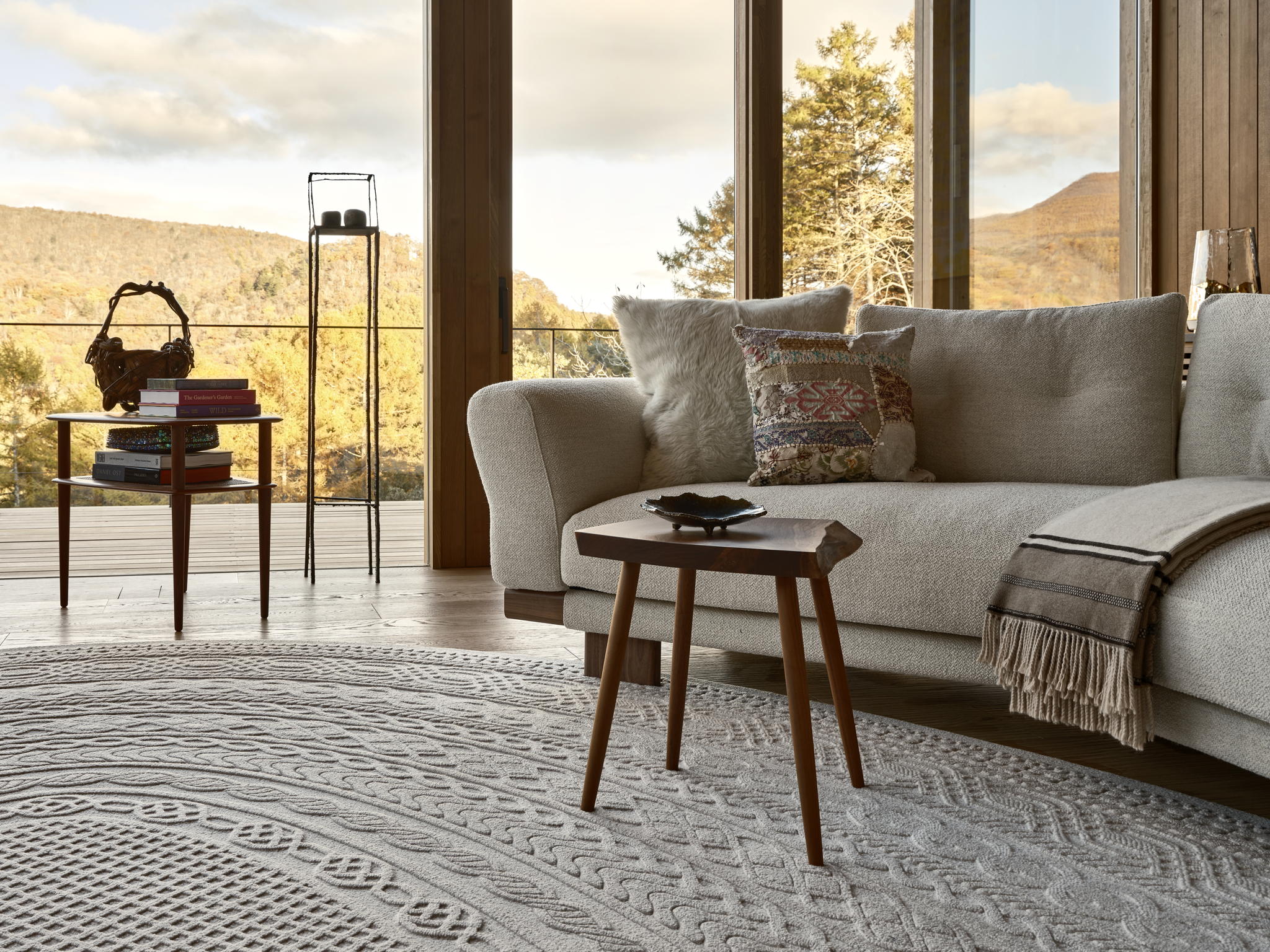 Bespoke carpet by Tai Ping designed by AB Concept for Itsu Sho Sha, Karuizawa, Japan. Photography by: Owen Raggett