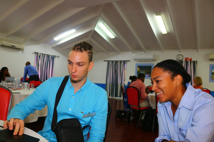 Participant of the TEECA Caribbean Youth Entrepreneurship Challenge and mentor CCIM Project Coordinator for TEECA Stéphanie Pujar