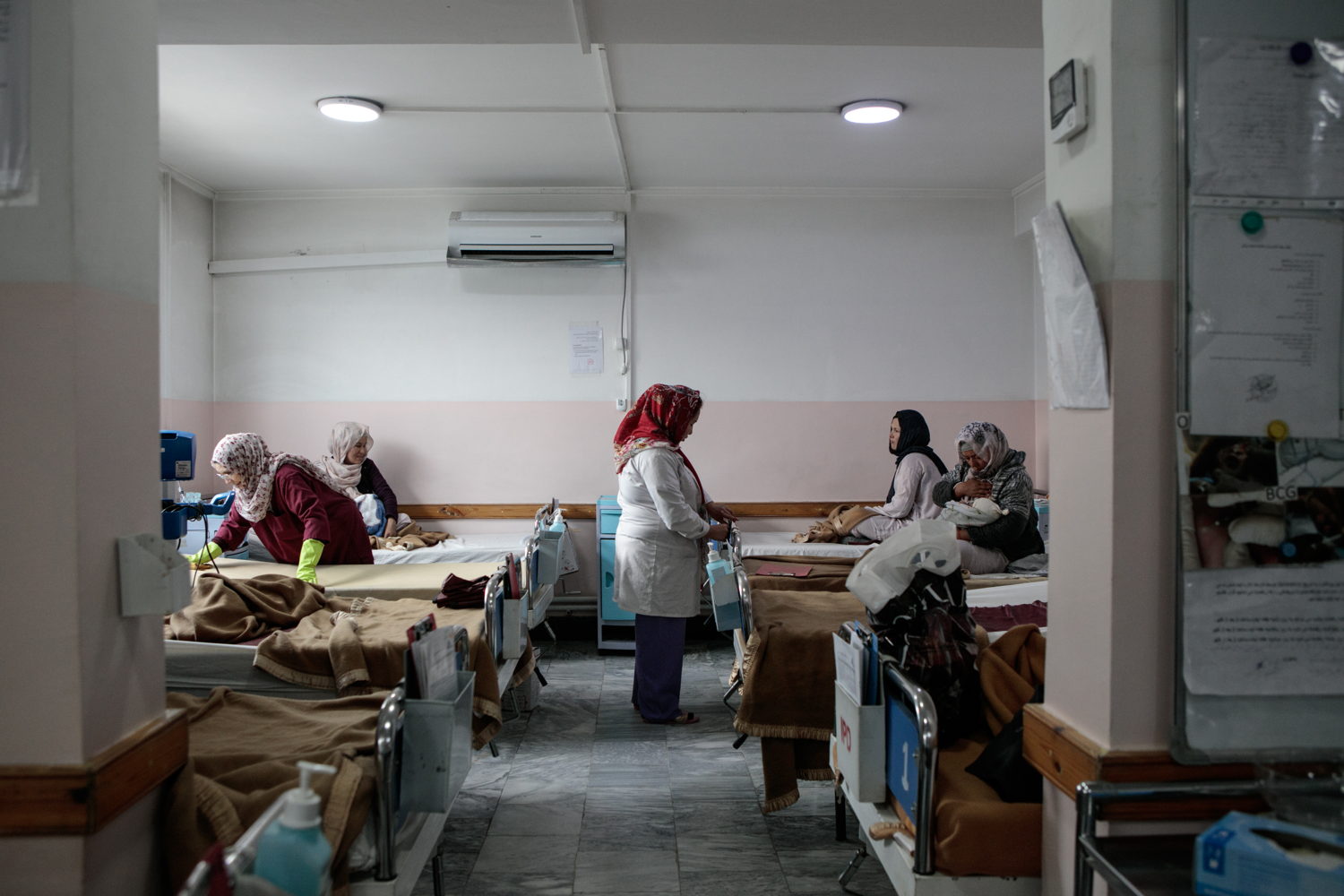 The post-delivery room in the maternity unit at Dasht-e-Barchi. 10 December, 2019. Credit Sandra Calligaro