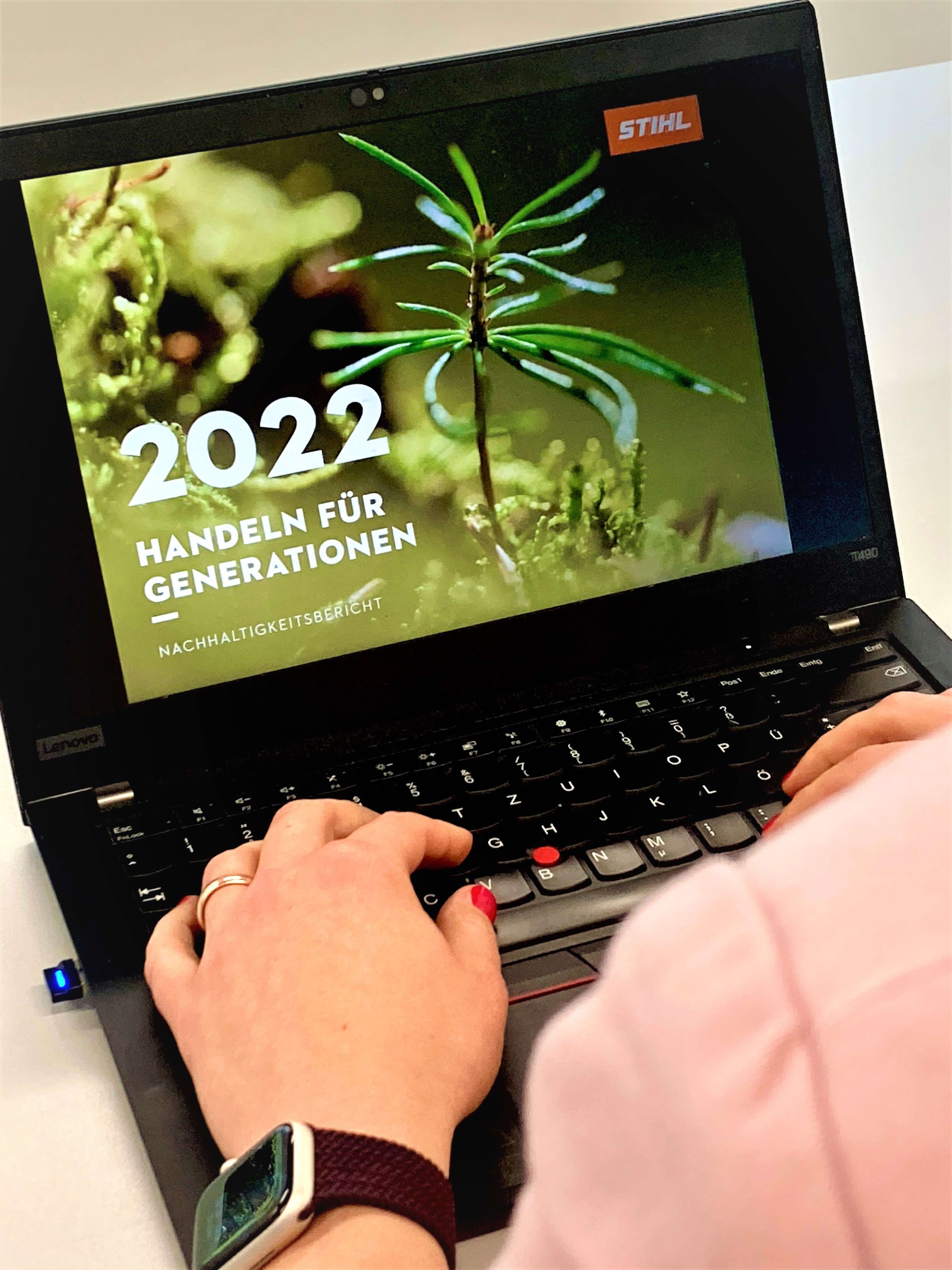 Het STIHL duurzaamheidsrapport 2022 werd opgesteld in overeenstemming met de normen voor duurzaamheidsverslaggeving van het Global Reporting Initiative (GRI) en is online beschikbaar. Het STIHL duurzaamheidsrapport 2022 werd opgesteld in overeenstemming met de normen voor duurzaamheidsverslaggeving van het Global Reporting Initiative (GRI) en is online beschikbaar.