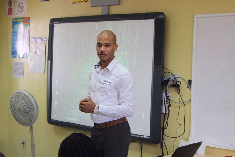CXC Notemaster being demonstrated in the British Virgin Islands