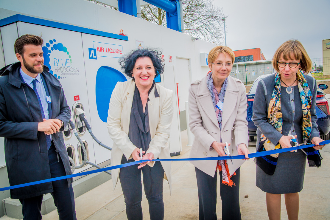 Inauguration officielle de la première station à hydrogène publique en Belgique