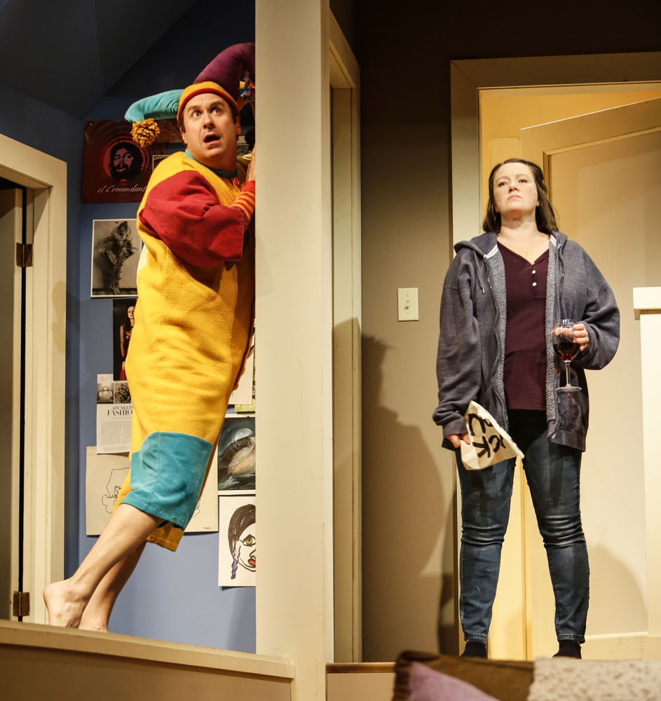 Andrew McNee (Mustard) and Jenny Wasko-Paterson (Sadie) in Mustard by Kat Sandler / Photos by Tim Matheson

October 30 – November 25, 2018
<a href="https://www.belfry.bc.ca/mustard/" rel="nofollow">www.belfry.bc.ca/mustard/</a>
Belfry Theatre, 1291 Gladstone Avenue, Victoria, British Columbia, Canada

A co-production with the Arts Club Theatre, Vancouver

Creative Team
Kat Sandler - Playwright
Stephen Drover - Director
Kevin McAllister - Set Designer
Carmen Alatorre - Costume Designer
Alan Brodie - Lighting Designer
Brian Linds - Sound Designer
Jan Hodgson - Stage Manager
Jennifer Swan - Assistant Stage Manager
Ranleigh Starling - Assistant Lighting Designer
