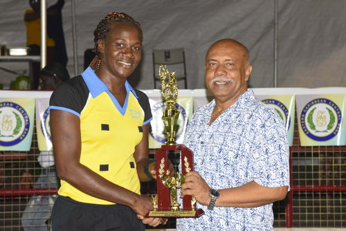 Best Attacking Player Shem Maxwell of St. Lucia