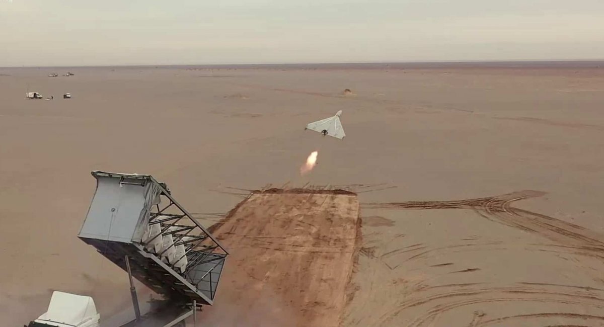 Launch of a Shahed-136 Loitering Munition / Open source illustrative image
