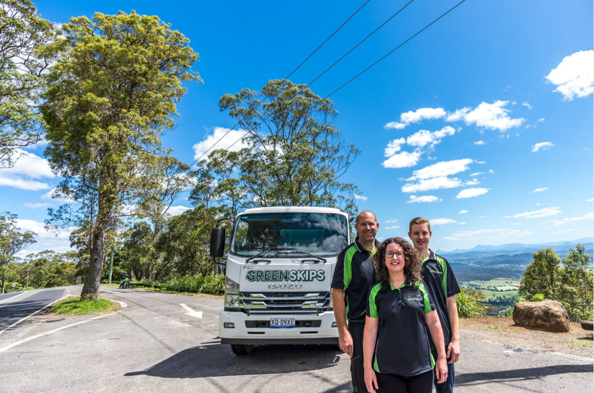 Adam, Angela and Will Pearson from Green Skips