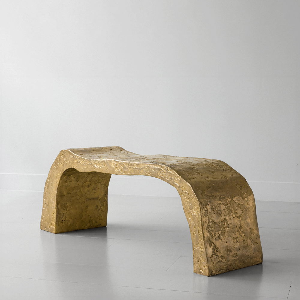 Banc Rhizome a Bronze Doré, 2024 by Pierre Bonnefille for Ateliers Courbet at Design Miami 2024