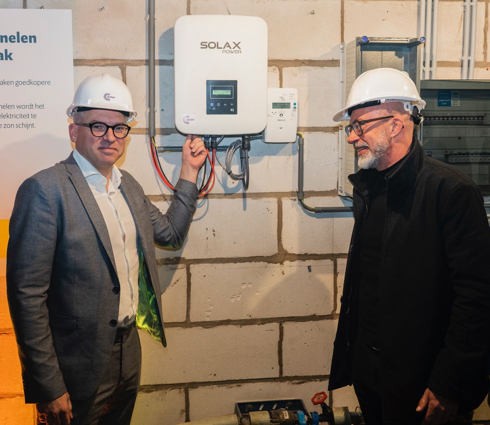Minister Matthias Diependaele en Sven Van Elst, Algemeen Directeur van ASTER © EnergyVision