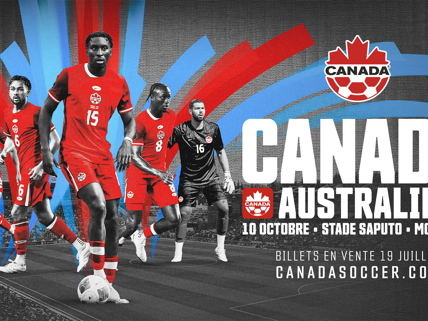 Le CANMNT affrontera l’Australie en octobre au Stade Saputo de Montréal