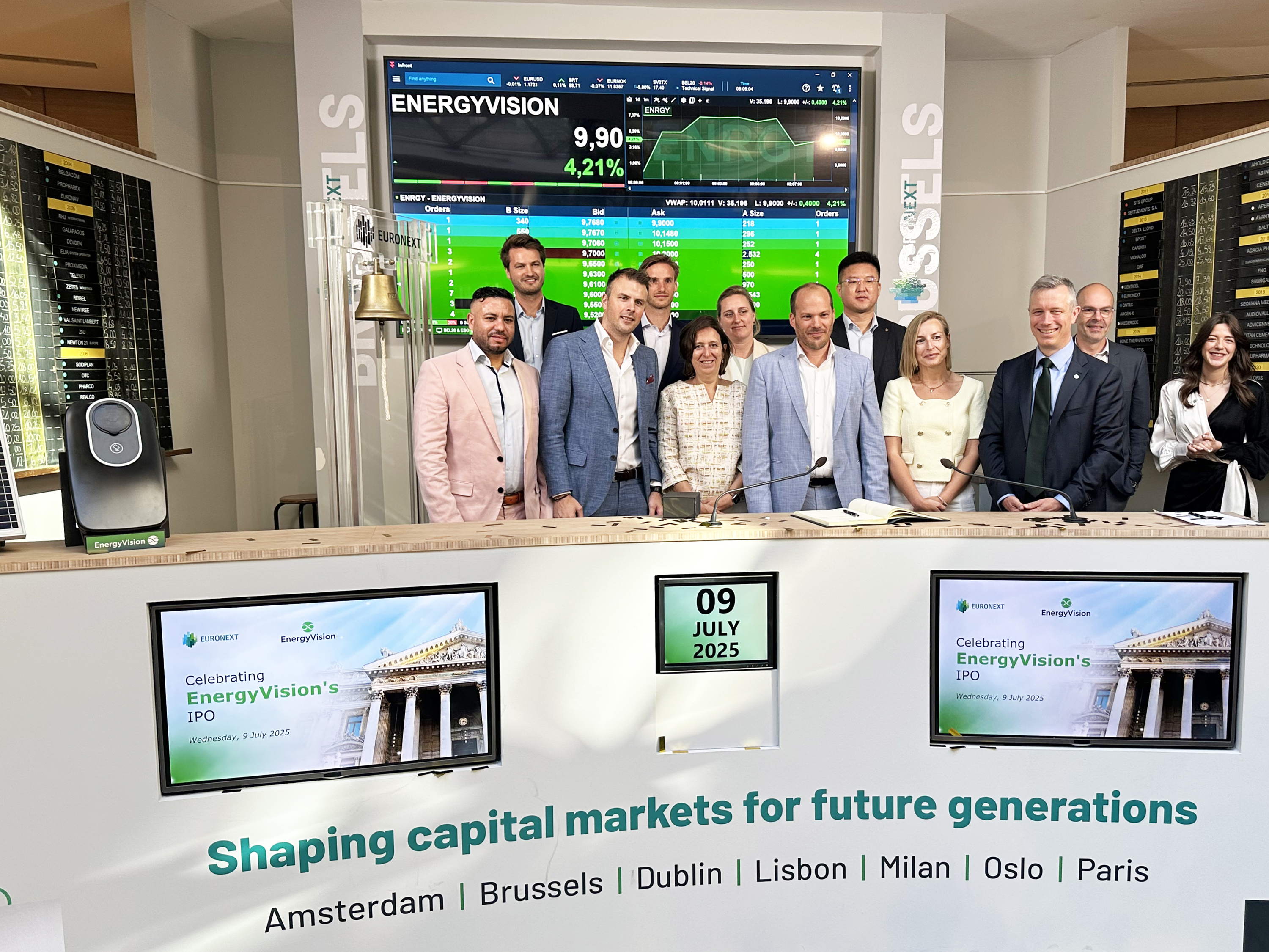 EnergyVision first newcomer on Brussels stock exchange in year and a half 