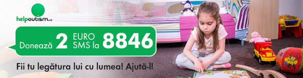 Donează 2 euro pentru copiii cu autism! Trimite SMS cu textul HELP la 8846
