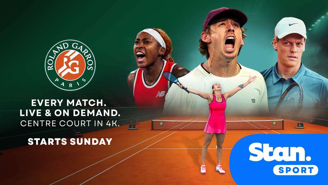 GRAND SLAM TENNIS RETURNS AS ROLAND-GARROS LIGHTS UP PARIS ON STAN SPORT