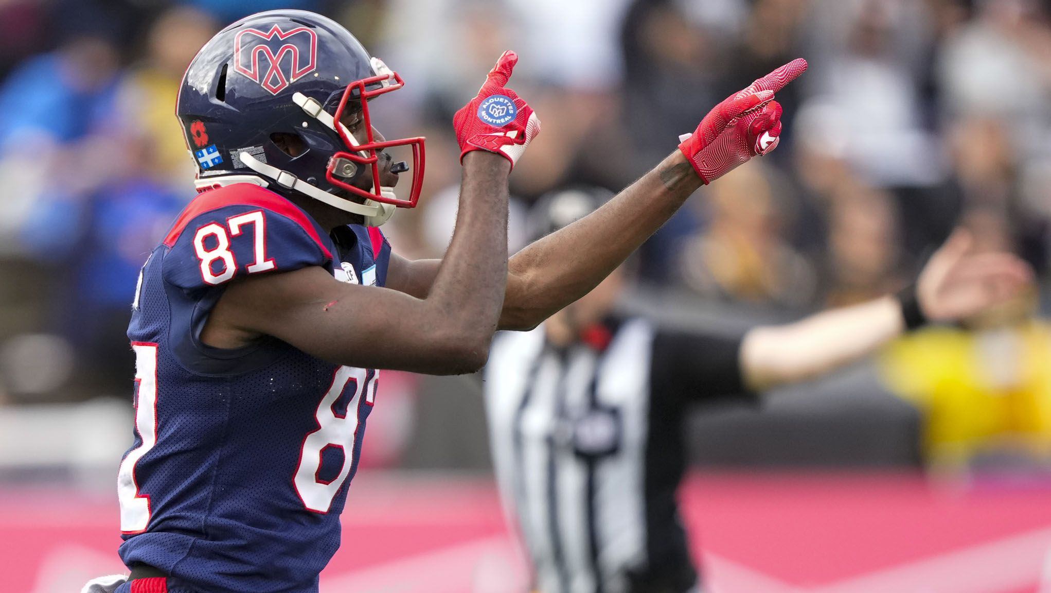 Geno Lewis with the Alouettes \ Photo Courtesy: CFL