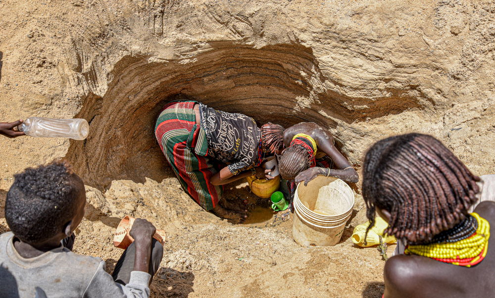 The ravaging drought has led to a water shortage in the region forcing residents to look for alternative water sources, unsafe for human consumption. Photographer: Lucy Makori | Date: 14/04/2022 | Country: Kenya