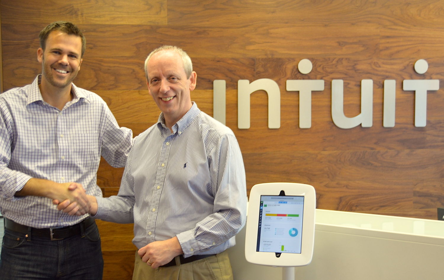 Rich Preece, Managing Director, Intuit UK and Stuart Hall, Managing Director, PaySuite 