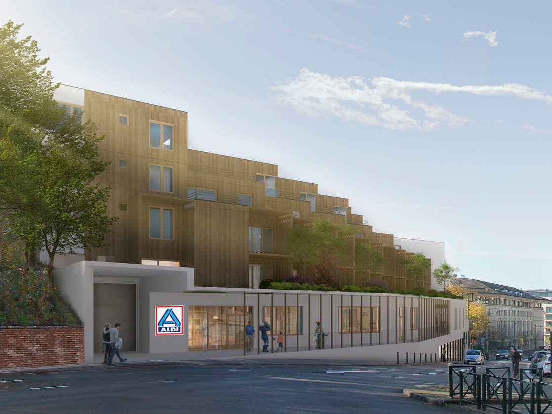 ALDI bouwt gloednieuwe winkel binnen project ‘Côté Colinne’ in Oudergem