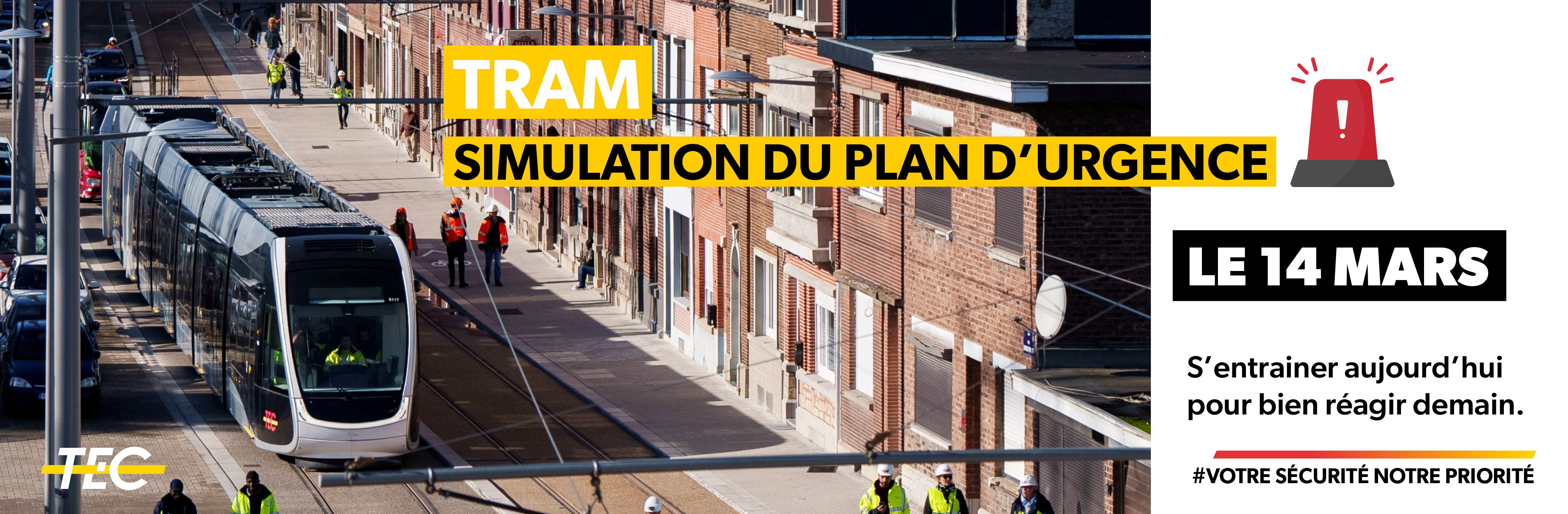 Communiqué de presse : Bilan de la simulation du plan d’urgence Tram