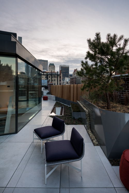 View of rooftop. Photo by Alan Tansey.