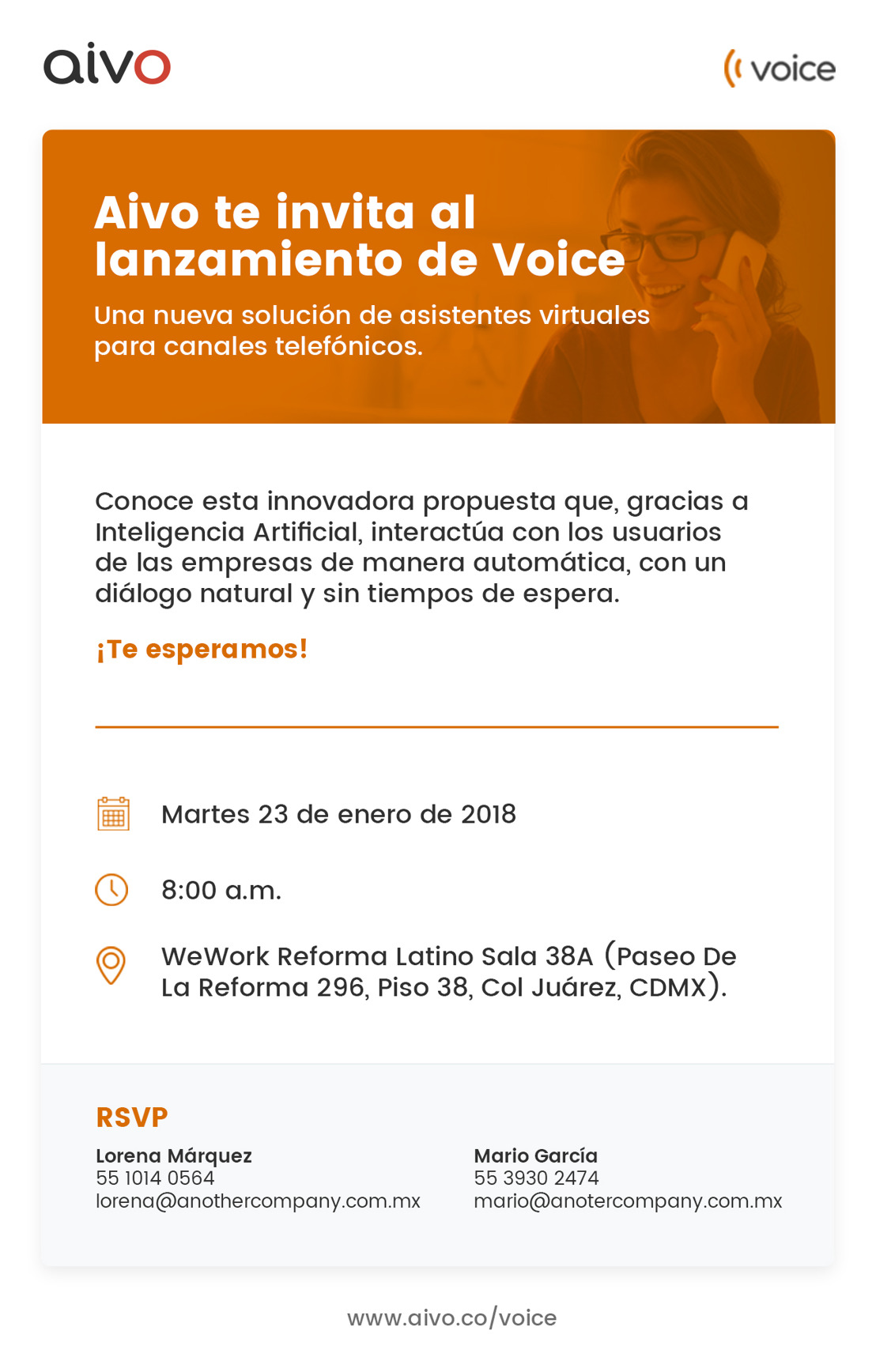 INVITACIÓN: Aivo te invita al lanzamiento de Voice