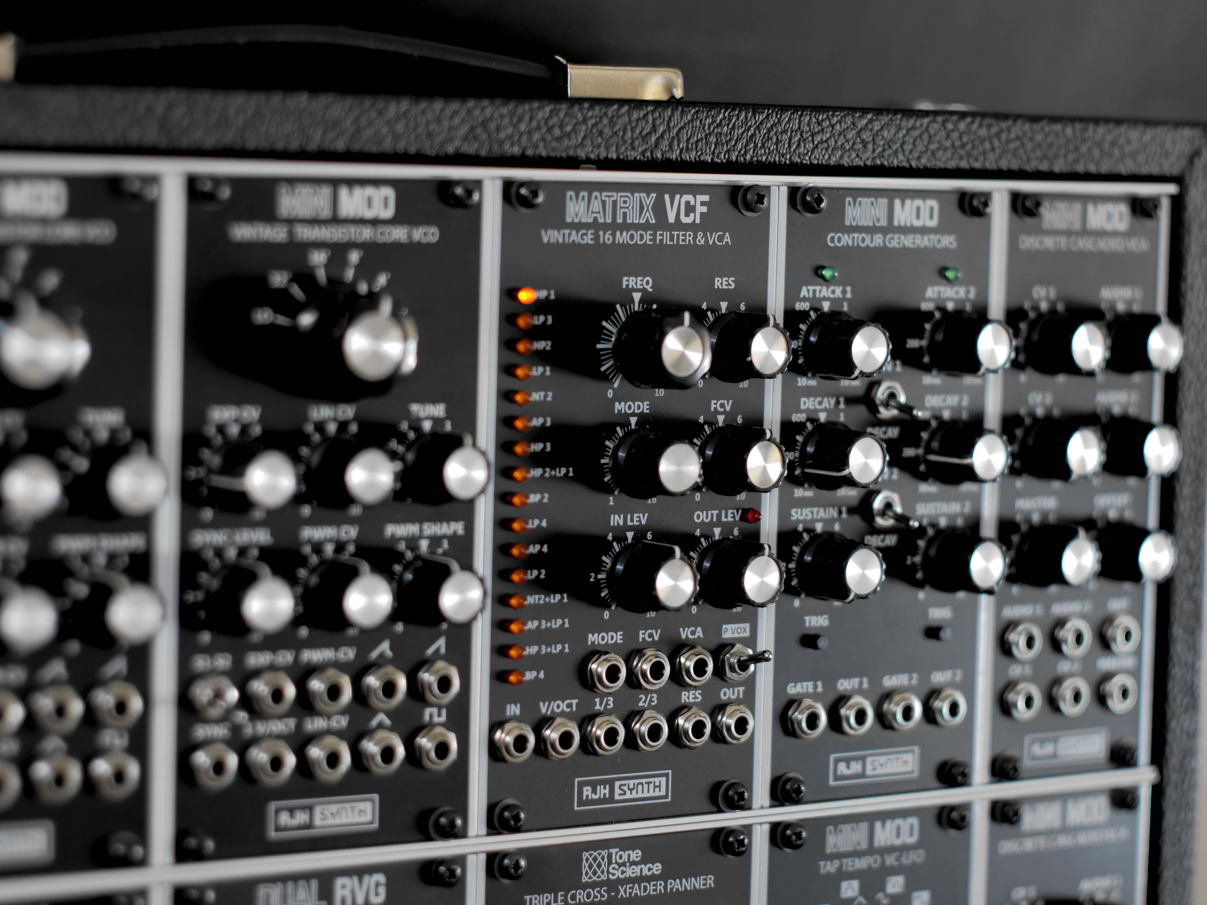 SUPERBOOTH25: AJH Synth Unveils Matrix VCF, Bringing 32 High Quality Resonant Filters into a Single Analogue Eurorack Module