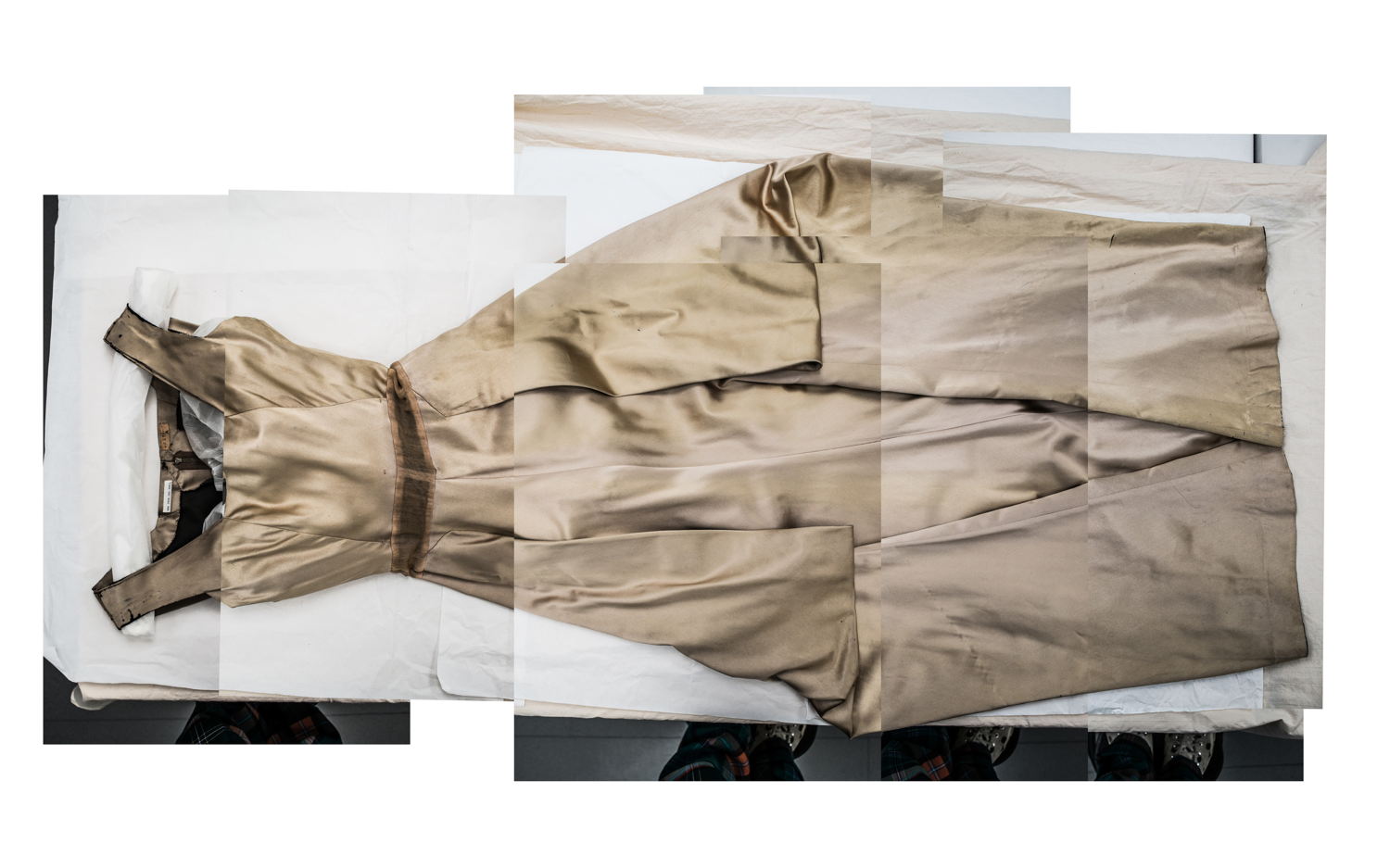 Composite photo of the Charles James dress, © Photo: Liam Leslie