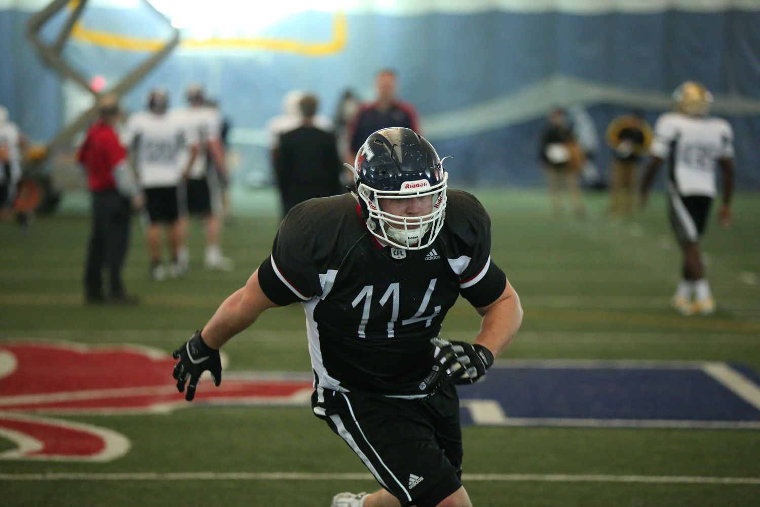 Sam MacMillan at the Ontario Regional Combine presented by adidas in Toronto. Photo credit: Alex D'Addese/CFL.ca 