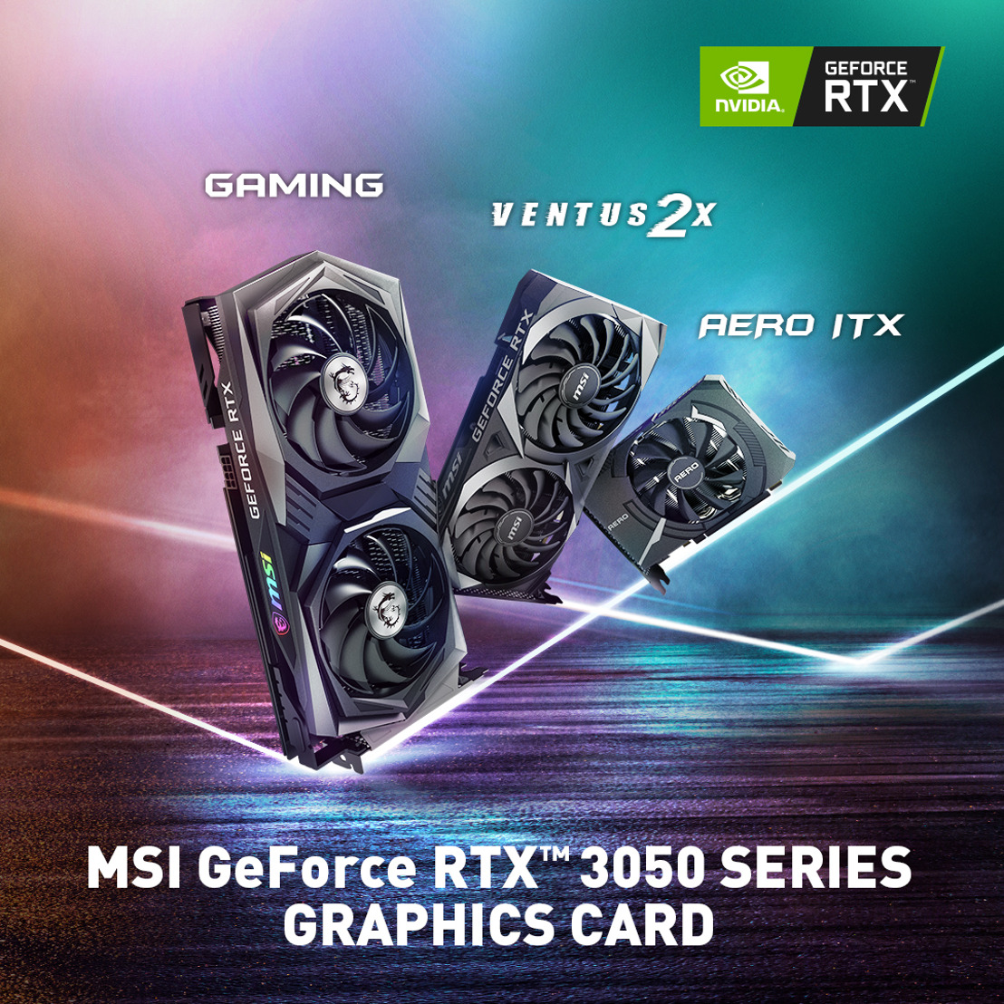 MSI enthüllt GeForce RTX 3050 Custom Cards