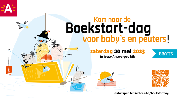 Jubileum-editie van Boekstart-dag in de Antwerpse bibs