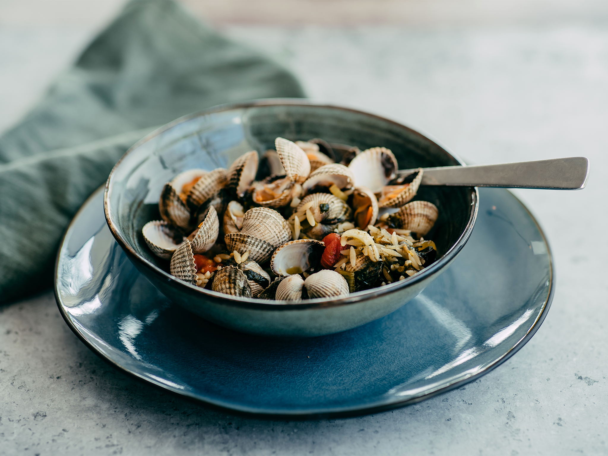 Orzo met kokkels door Edwin Vinke