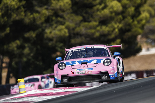 Five drivers fight for the overall lead in the Porsche Supercup at Spa