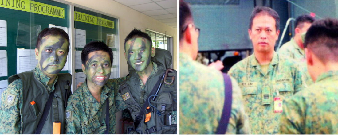 Roy Lim and his comrades in the Singapore Armed Forces (SAF).