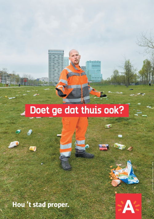 Campagnebeeld Propere Stad © stad Antwerpen