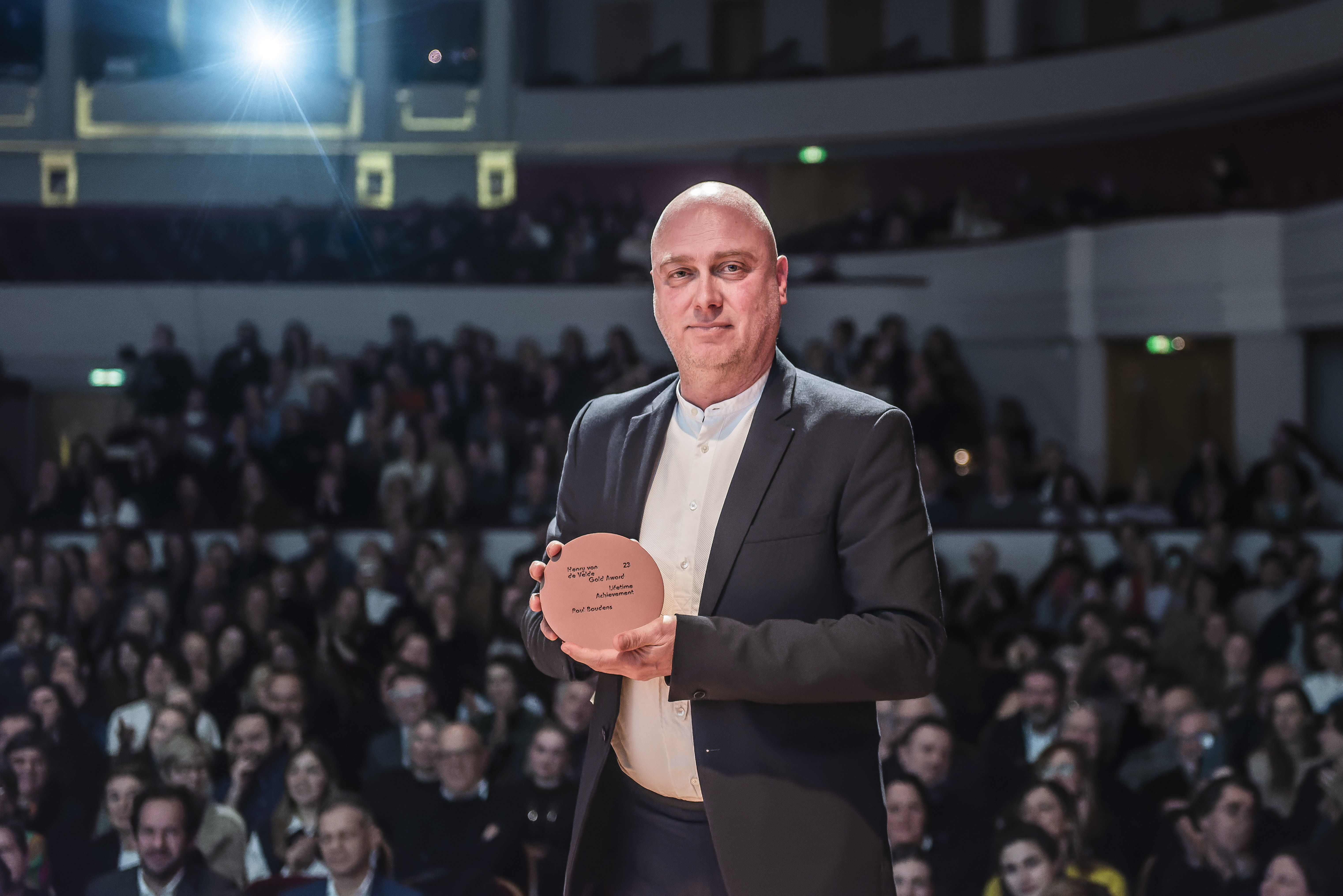 Paul Boudens wins the Henry van de Velde Lifetime Achievement award ​ © Karel Duerinckx