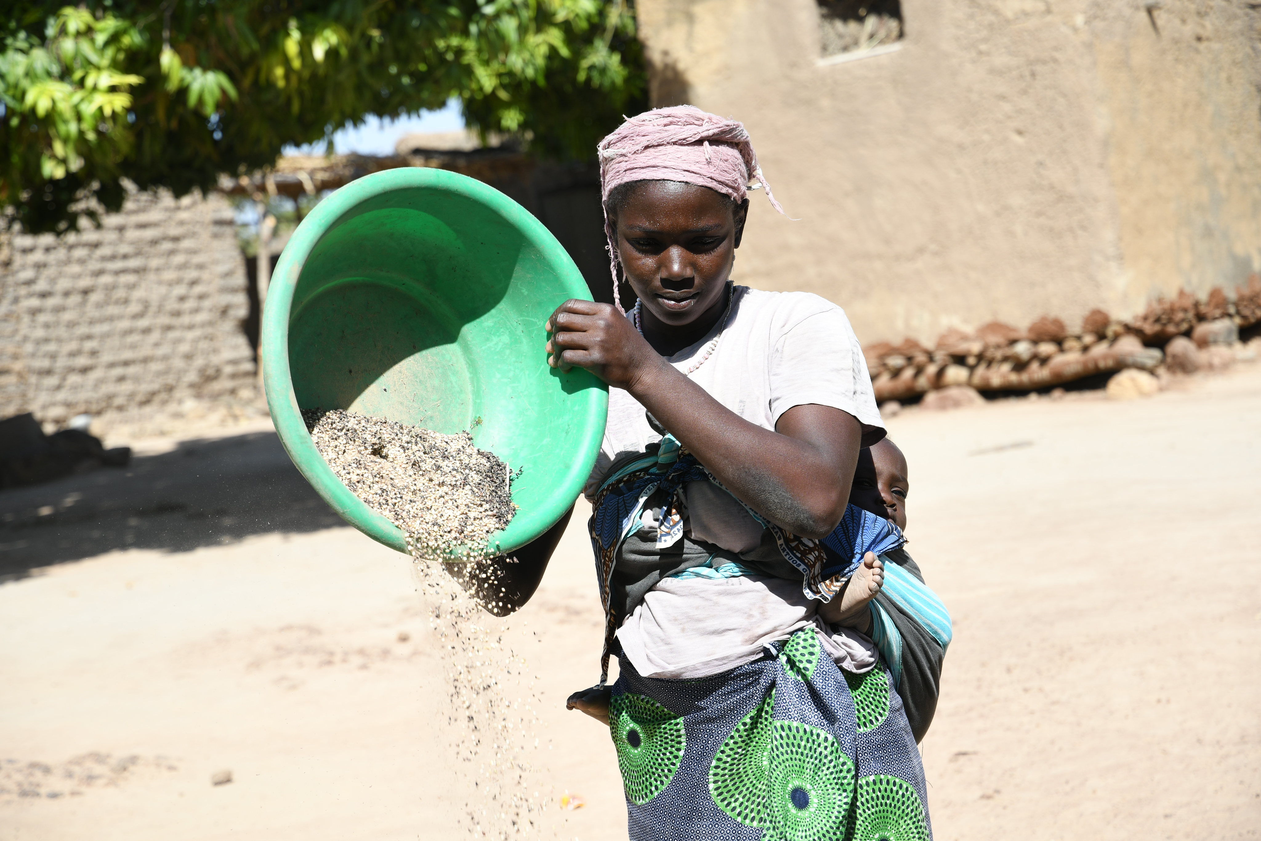 A sorghum farmer in West and Central Africa.