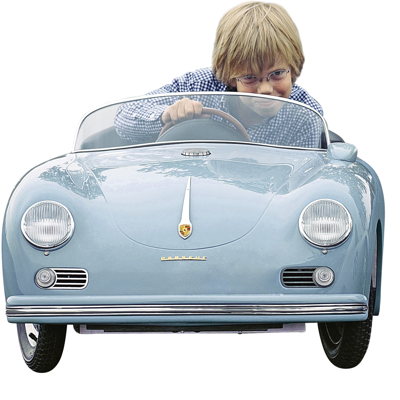 Porsche 356 Speedster y Porsche 550 Spyder en miniatura