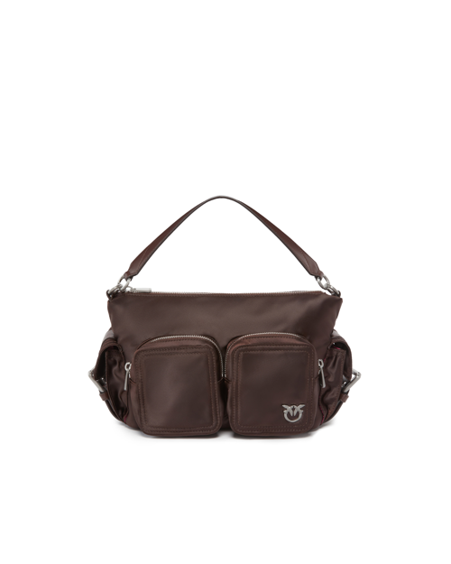 PINKO FW25 CARGO CAMERA BAG NYLON SATIN EUR295